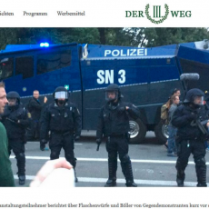 Der III. Weg (Johannes Kreuzhuber) bei Krawallen in Chemnitz 2018